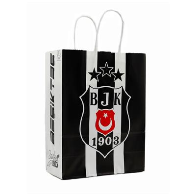 18x24 Beşiktaş Temalı Lisanslı Kağıt Poşet - 2li Paket
