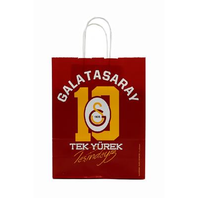 18x24 Galatasaray Temalı Lisanslı Kağıt Poşet - 2li Paket