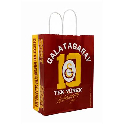 18x24 Galatasaray Temalı Lisanslı Kağıt Poşet - 2li Paket
