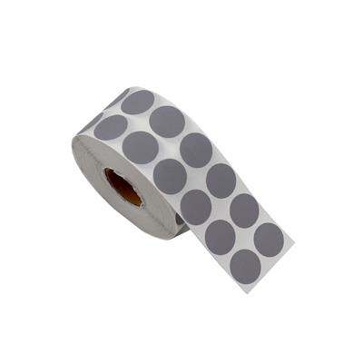 2 CM Gri Renk Nokta Etiket - 25 Adet
