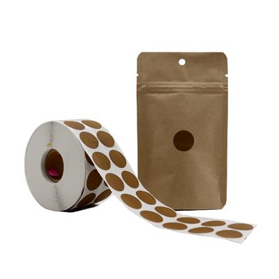 2 CM Kraft Renk Nokta Etiket - 25 Adet