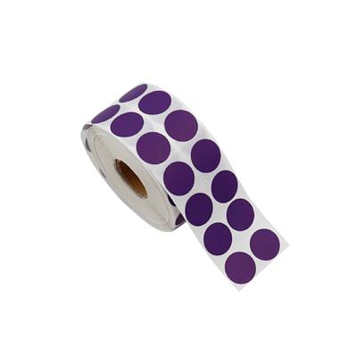 2 CM Mor Renk Nokta Etiket - 25 Adet