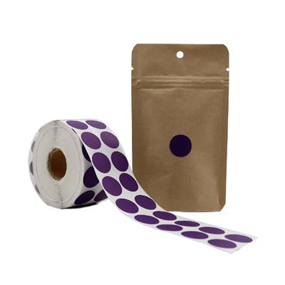 2 CM Mor Renk Nokta Etiket - 25 Adet