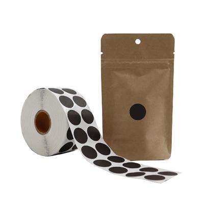 2 CM Siyah Renk Nokta Etiket - 25 Adet