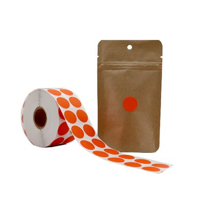 2 CM Turuncu Renk Nokta Etiket - 25 Adet