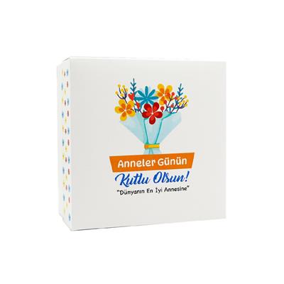 20x20x10 Anneler Gününe Özel Kapaklı Hediye Kutusu M1
