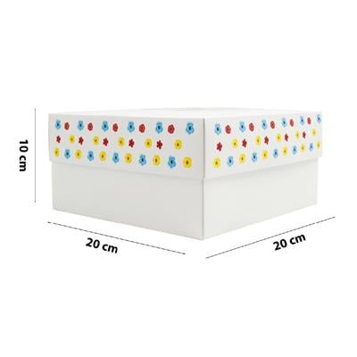 20x20x10 Anneler Gününe Özel Kapaklı Hediye Kutusu M1