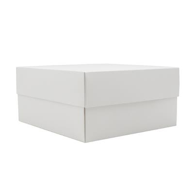20x20x10 Beyaz Kapaklı Hediye Kutusu 