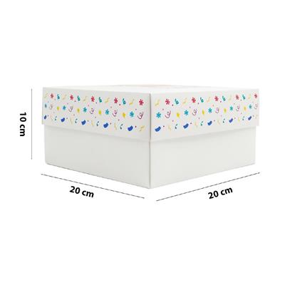20x20x10 Doğum Gününe Özel Kapaklı Hediye Kutusu M3