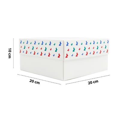 20x20x10 Dünya Kadınlar Gününe Özel Kapaklı Hediye Kutusu M3