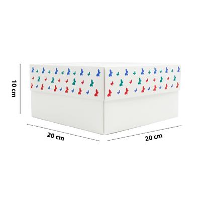 20x20x10 Dünya Kadınlar Gününe Özel Kapaklı Hediye Kutusu M2