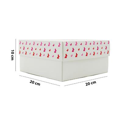 20x20x10 Dünya Kadınlar Gününe Özel Kapaklı Hediye Kutusu M1