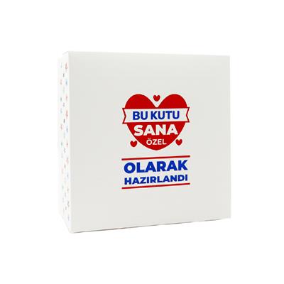 20x20x10 Özel Tasarım Kapaklı Hediye Kutusu M2