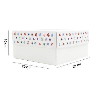 20x20x10 Özel Tasarım Kapaklı Hediye Kutusu M1