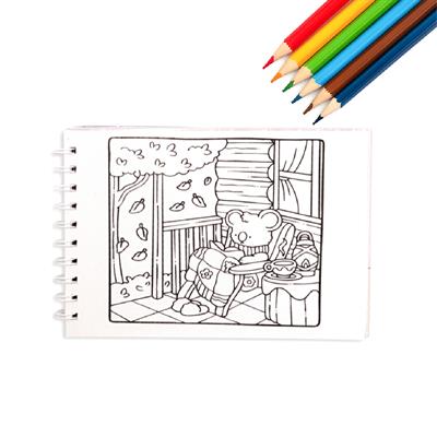 21x15 Fuzzy Friends Hologram Kapaklı Spiralli Boyama Kitabı | 50 Sayfa