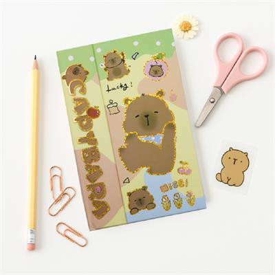 22x15 Capybara Mıknatıs Kapaklı Defter (100 Yaprak) - M2