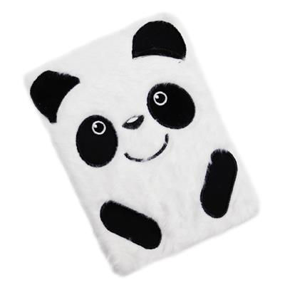 22x15 Panda Temalı Peluş Defter | 120 Yaprak