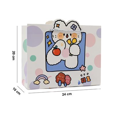 24x20 Sevimli Figürlü Hediye Çantası - M1