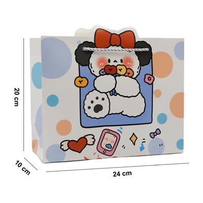24x20 Sevimli Figürlü Hediye Çantası - M3