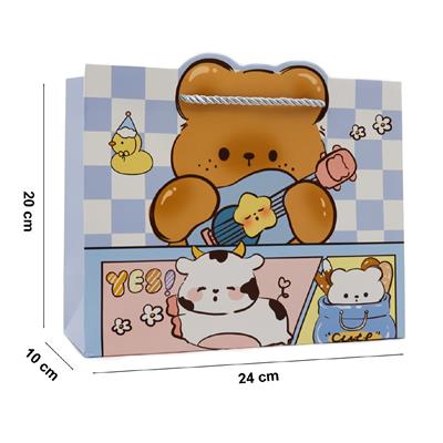 24x20 Sevimli Figürlü Hediye Çantası - M11