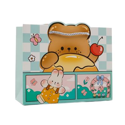 24x20 Sevimli Figürlü Hediye Çantası - M12