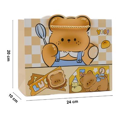 24x20 Sevimli Figürlü Hediye Çantası - M9