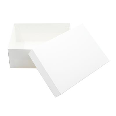 25x18x10 Beyaz Kapaklı Hediye Kutusu 
