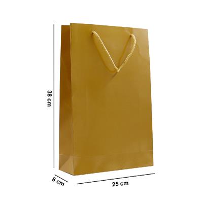 25x38 Gold Karton Çanta - 2li Paket