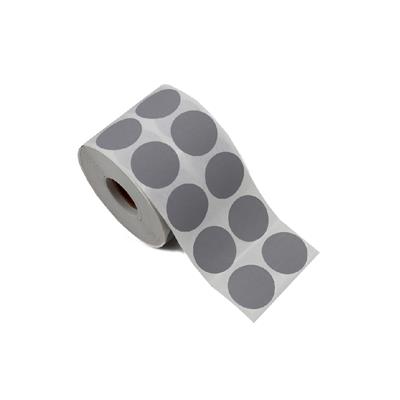 3 CM Gri Renk Nokta Etiket - 20 Adet