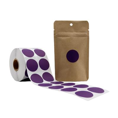 3 CM Mor Renk Nokta Etiket - 20 Adet