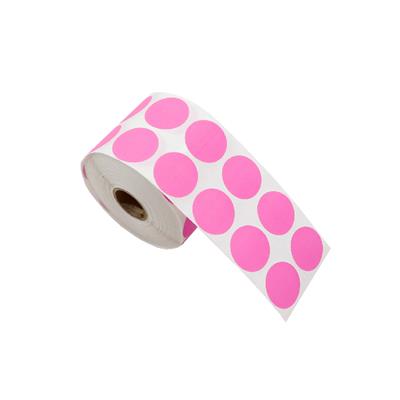 3 CM Pembe Renk Nokta Etiket - 20 Adet