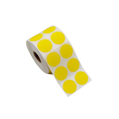 3 CM Sarı Renk Nokta Etiket - 20 Adet