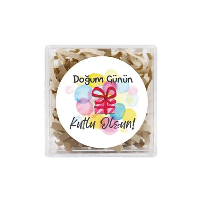 4 CM Doğum Günü Temalı Baskılı Etiket Model-8 (24 Adet)