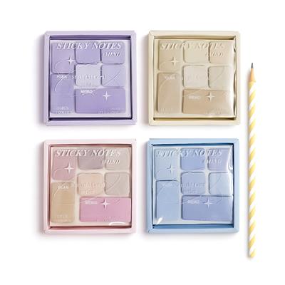 Göz Farı Paleti Tasarımlı Pastel Yapışkan Mini Not Kağıdı Seti