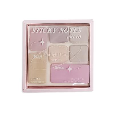Göz Farı Paleti Tasarımlı Pastel Yapışkan Mini Not Kağıdı Seti