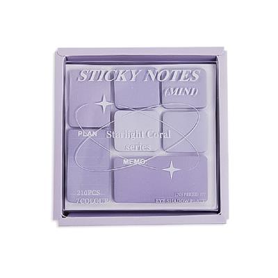 Göz Farı Paleti Tasarımlı Pastel Yapışkan Mini Not Kağıdı Seti