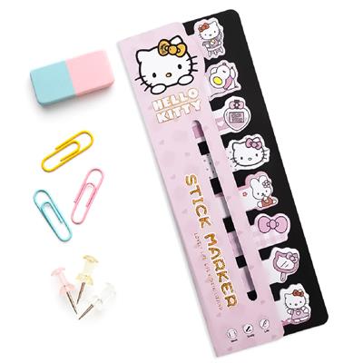 Hello Kitty Temalı Stick Marker – Yapışkan Ayraç ve İşaretleyici