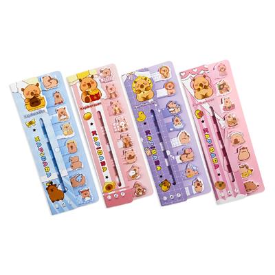 Kapibara Temalı Stick Marker – Yapışkan Ayraç ve İşaretleyici