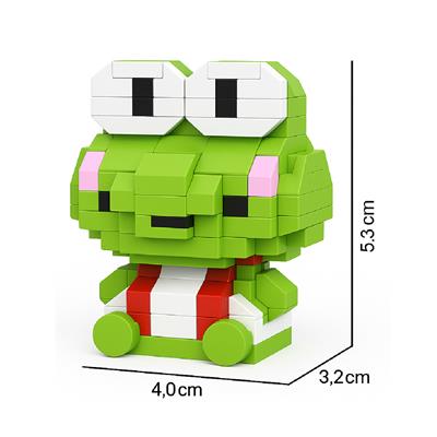 Keroppi Temalı Bricks Mini Blok Set – 168 Parça Mikro Lego 3D Yapboz