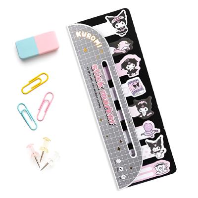 Kuromi Temalı Stick Marker – Yapışkan Ayraç ve İşaretleyici