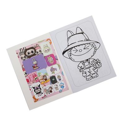 LABUBU Temalı Maskeli ve Stickerlı Boyama Kitabı – 16 Sayfa Renkli Eğlence!