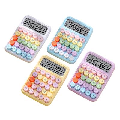 Pinterest Tarzı Renkli Hesap Makinesi – 12 Haneli Büyük Ekran