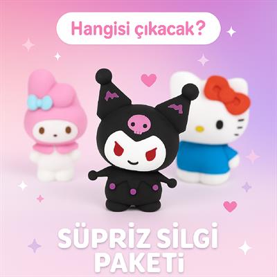 Silgi Özellikli Koleksiyonluk Figürlü Sürpriz Paket – Sanrio Karakterleri (1 Adet)