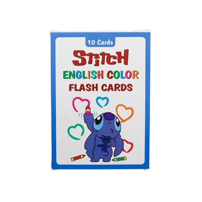 Stitch English Color Flash Cards – 10 Adet Premium Renk Kartı (Kutulu, Koleksiyonluk)