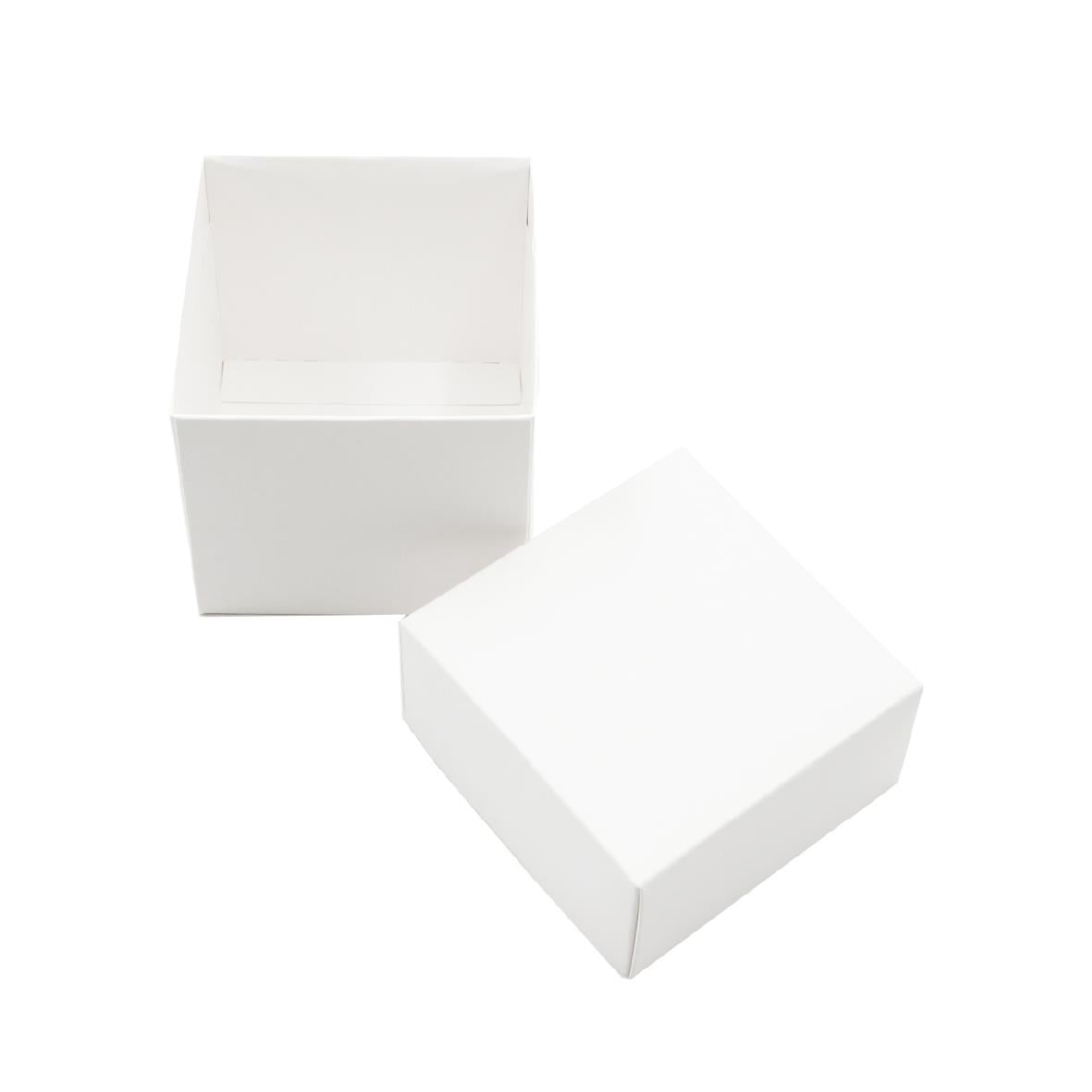 10x10x10 Beyaz Kapaklı Kutu 