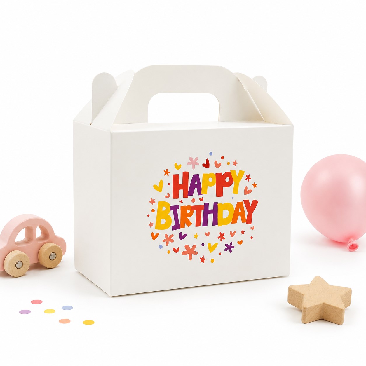 10x14 Doğum Günü Temalı El Geçme Hediye Kutusu M4 (3'lü Set)