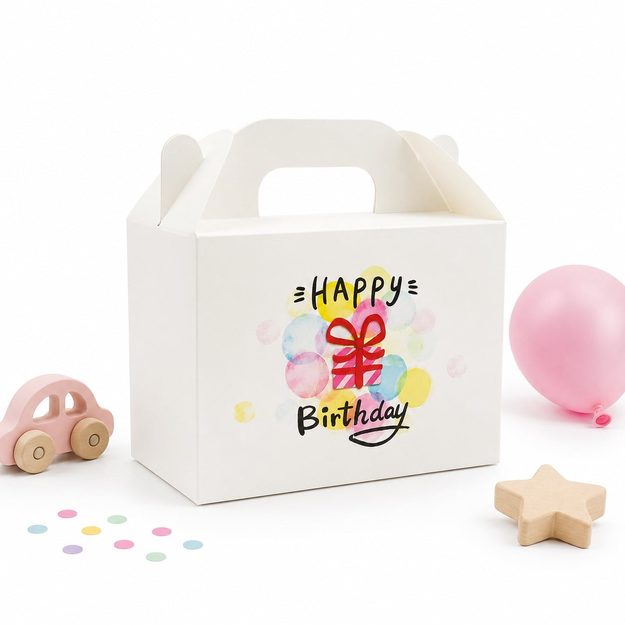 10x14 Doğum Günü Temalı El Geçme Hediye Kutusu M3 (3'lü Set)