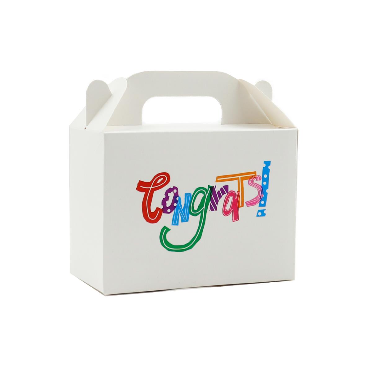 10x14 Tebrikler Temalı El Geçme Hediye Kutusu M2 (3'lü Set)