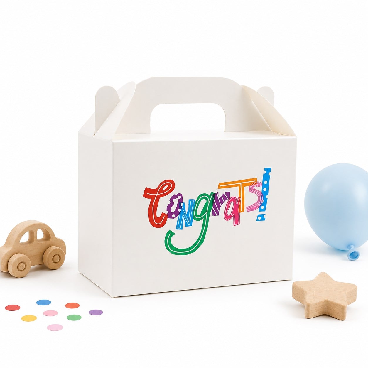 10x14 Tebrikler Temalı El Geçme Hediye Kutusu M2 (3'lü Set)