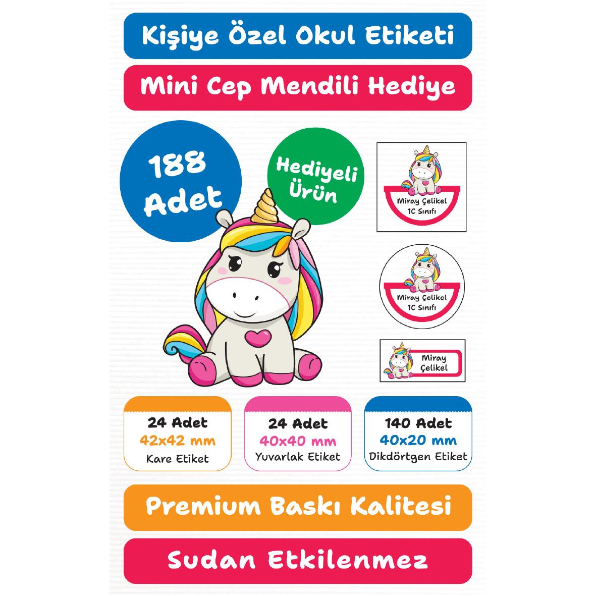 118 Adet Kişiye Özel Okul Etiketi Seti – Kalem, Defter, Kitap, Çanta İçin Yapışkanlı Etiketler | M16